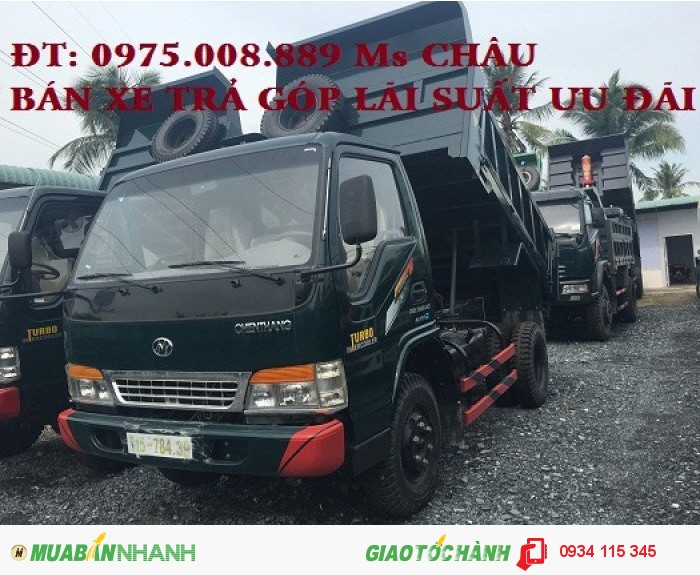 Xe ben Chiến thắng 6.2 tấn (5 khối) 1 cầu 2 cầu, Đại lý xe ben Chiến thắng 6T2, Ben 5 khối giao ngay
