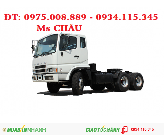 Xe đầu kéo Mitsubishi Fuso Tractor FV517 (350PS) 44 tấn/ Bán xe đầu kéo Mitsu Fuso 45 tấn (2 cầu)