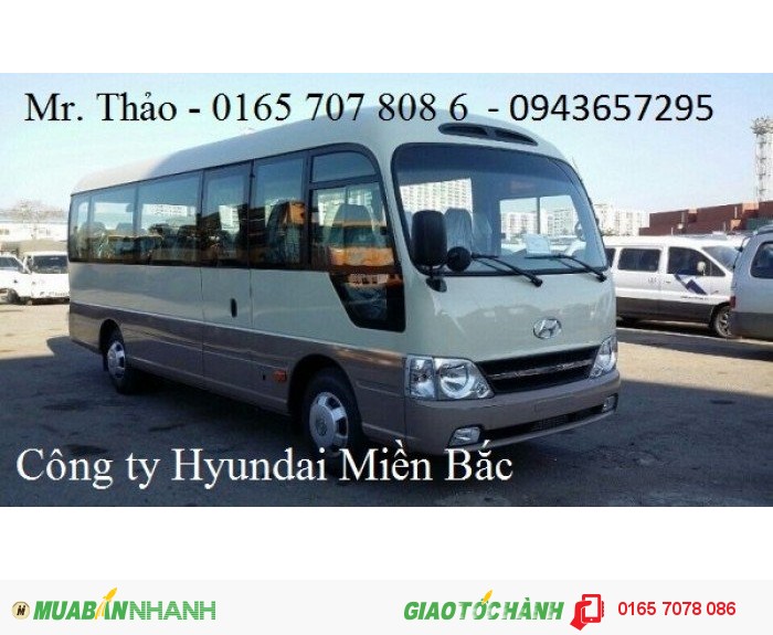 Hyundai Đồng Vàng là dòng xe khách 29 chỗ rất phổ biến