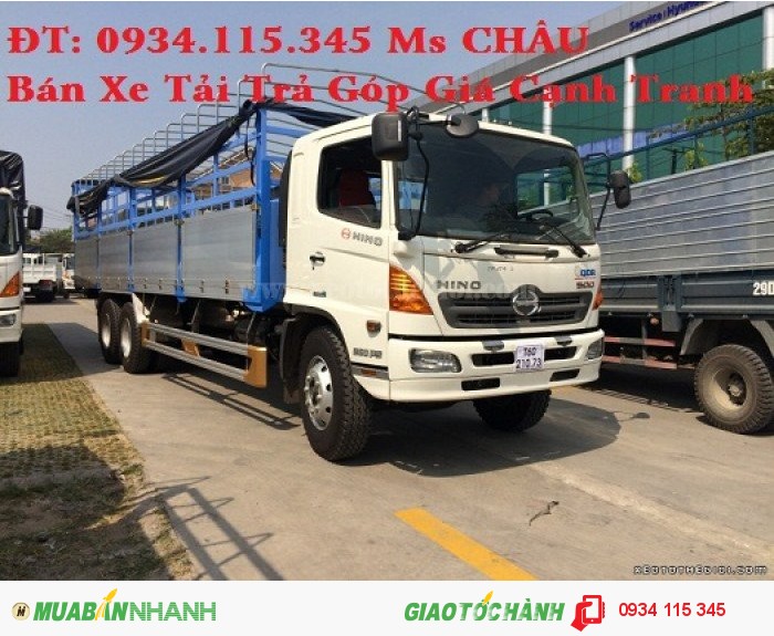 Thông số xe tải HINO FL8JTSL 3 chân 16 tấn/ bán xe tải hino 15 tấn 3 giò trả góp