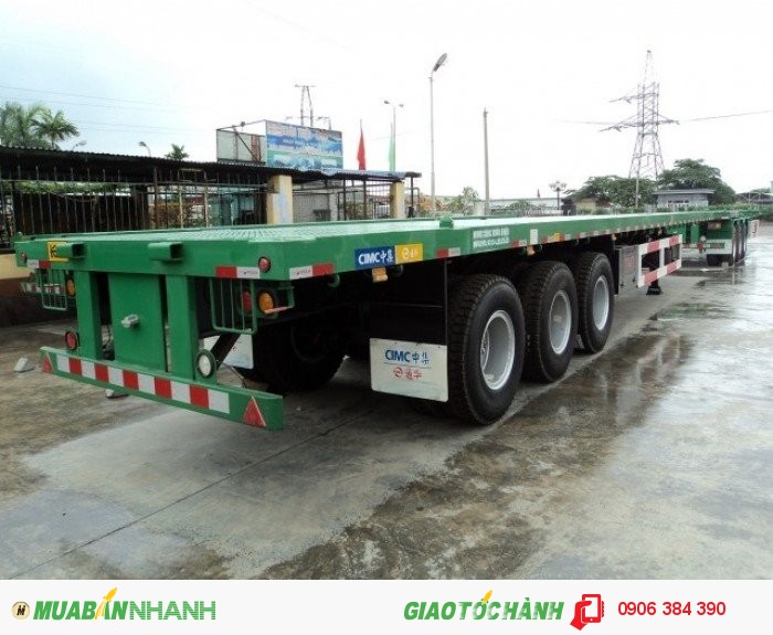 Bán sơmi romooc cimc 3 trục có sàn 12m4 40feet, giá cạnh tranh,rơ mooc CIMC nhập