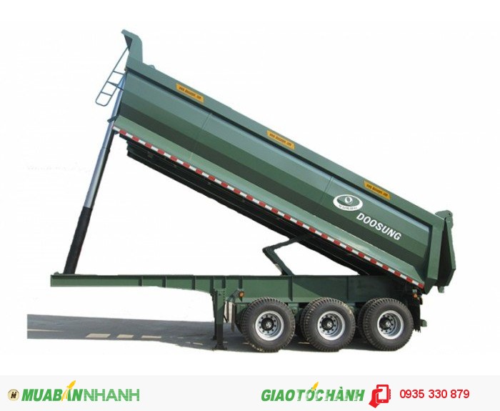 Xe Sơ Mi Rơ Moóc Ben Thùng Tự Đổ Tối Ưu Nhất Tải Trọng Cao 28 Tấn