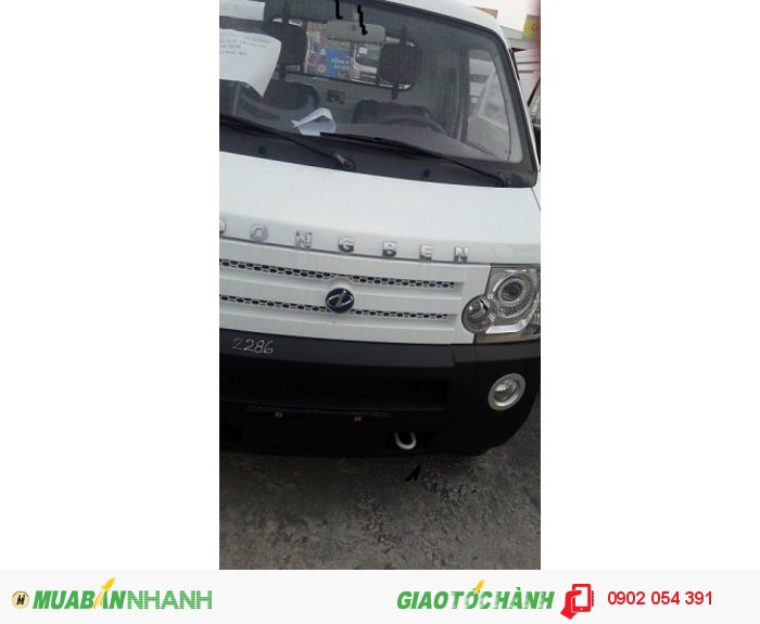 Xe tải dongben 870kg,thiết kế bửng đuôi nâng hạ