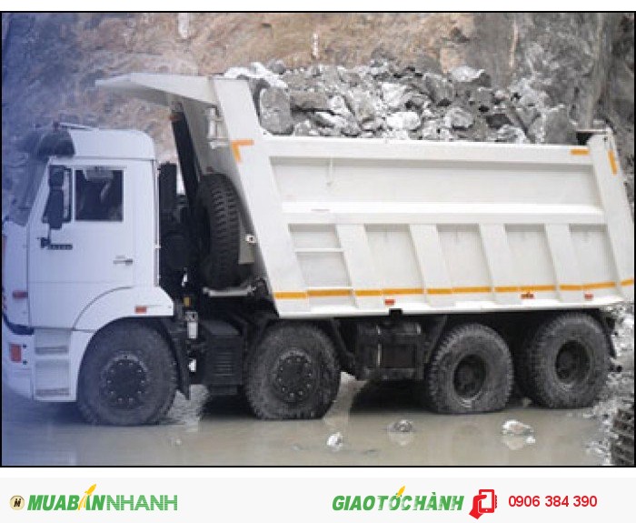Bán Xe ben 30 tấn Kamaz, Xe ben Kamaz 6540 (8x4) thùng vuông 2016