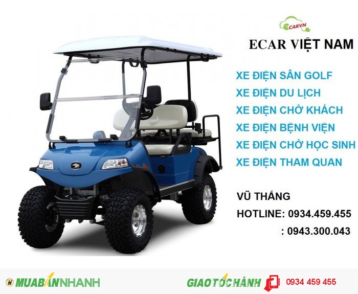 Bán xe điện sân golf 4 chỗ, Xe ô tô địa hình chở hàng.