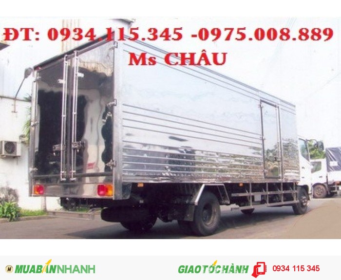 Bán Xe tải Hino 6T4 FC9JESW thùng 6m8 - tải thùng hino 6T4/ 6,4 tấn/ 6tan4 trả góp