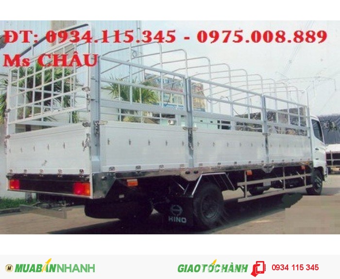 Bán Xe tải Hino 6T4 FC9JESW thùng 6m8 - tải thùng hino 6T4/ 6,4 tấn/ 6tan4 trả góp