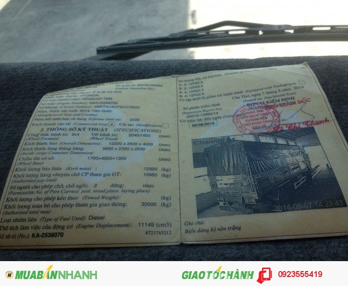 Cần bán một chiếc Hyundai Hd320