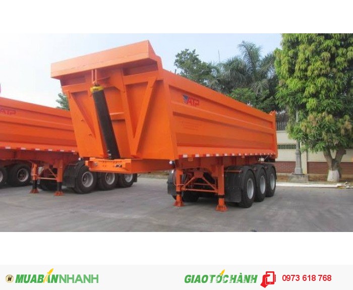 Bán Sơ mi rơ mooc Ben tải trọng 31 tấn, 25 khối, giao ngay