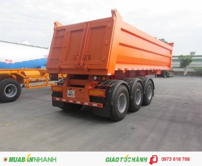 Bán Sơ mi rơ mooc Ben tải trọng 31 tấn, 25 khối, giao ngay