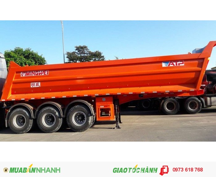 Bán Sơ mi rơ mooc Ben tải trọng 31 tấn, 25 khối, giao ngay