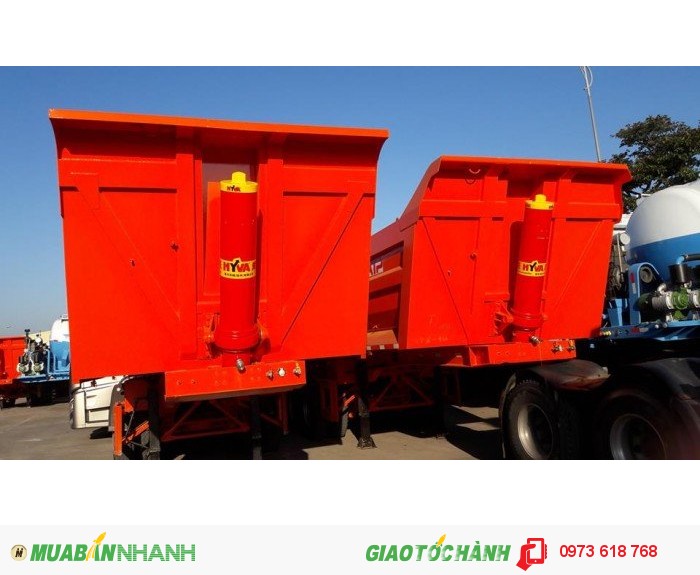 Bán Sơ mi rơ mooc Ben tải trọng 31 tấn, 25 khối, giao ngay