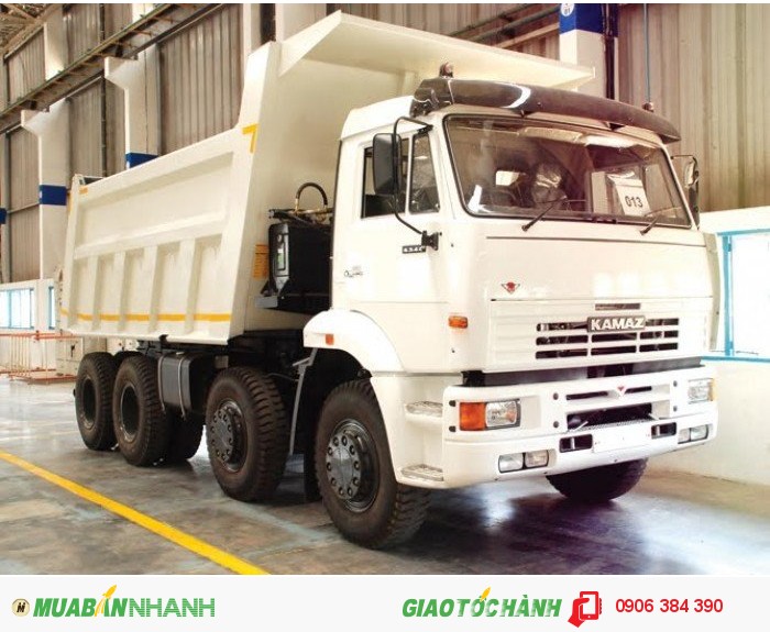 Đại lý Xe ben 30 tấn Kamaz, Xe ben Kamaz 6540 (8x4) thùng vuông 2016