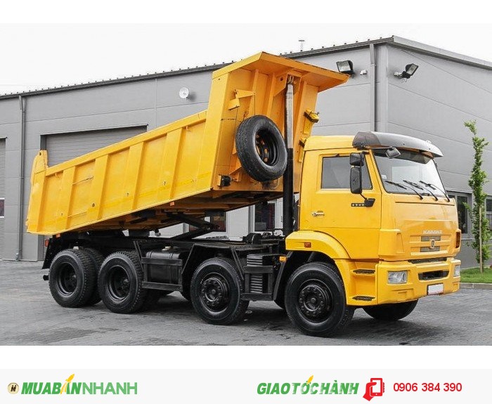 Đại lý Xe ben 30 tấn Kamaz, Xe ben Kamaz 6540 (8x4) thùng vuông 2016