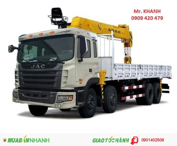 Xe cẩu Jac có gắn cẩu UNIC 554 bền đẹp, mới 100%