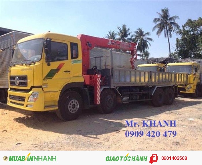 Xe cẩu DONGFENG L315 có gắn cẩu SOSAN giá cả hợp lý