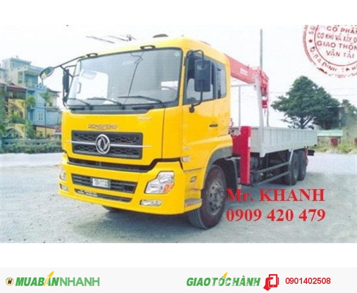 Xe cẩu DONGFENG L315 có gắn cẩu SOSAN giá cả hợp lý