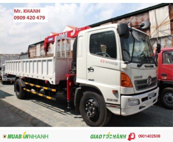 Xe cẩu HINO 16T tiết kiệm nhiên liệu