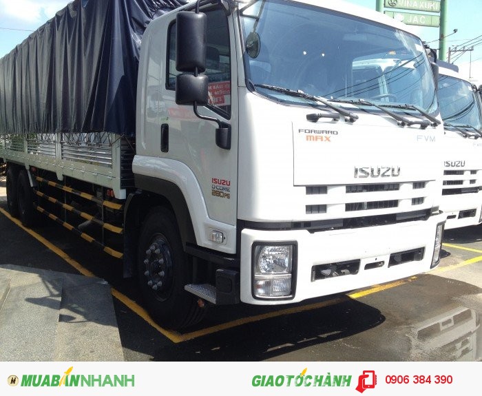 Giá bán xe tải 3 chân Isuzu 15 tấn FVM34W. Đại lý xe tải Isuzu 3 chân
