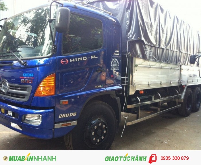 Bán Xe tải Hino FL8JTSA 3 chân (Hino 15 tấn thùng ngắn), thùng dài 7,6m