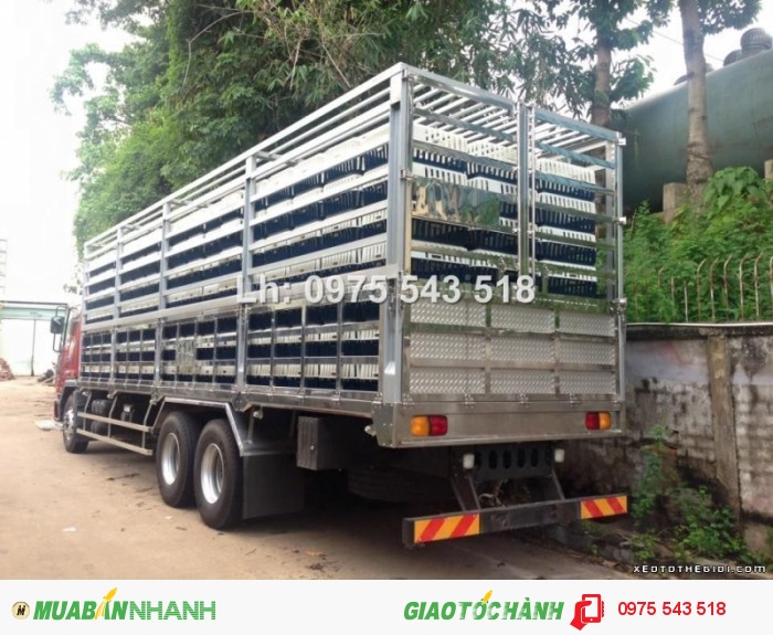 Xe tải Daewoo 3 chân Thùng chở Gia Cầm 14 tấn