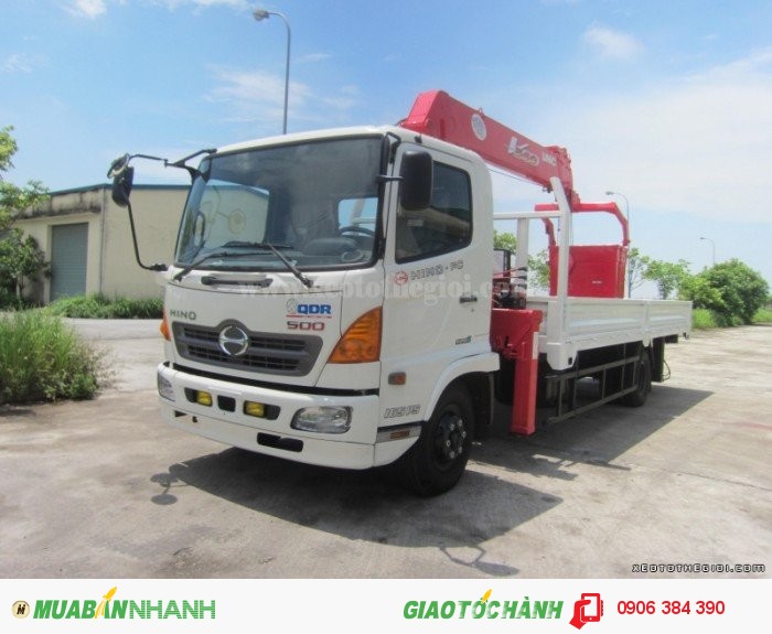 Bán Hino nhật xe tải gắn cẩu 9,4 tấn giá rẻ - Xe tải cẩu HINO FG8JPSB  2016