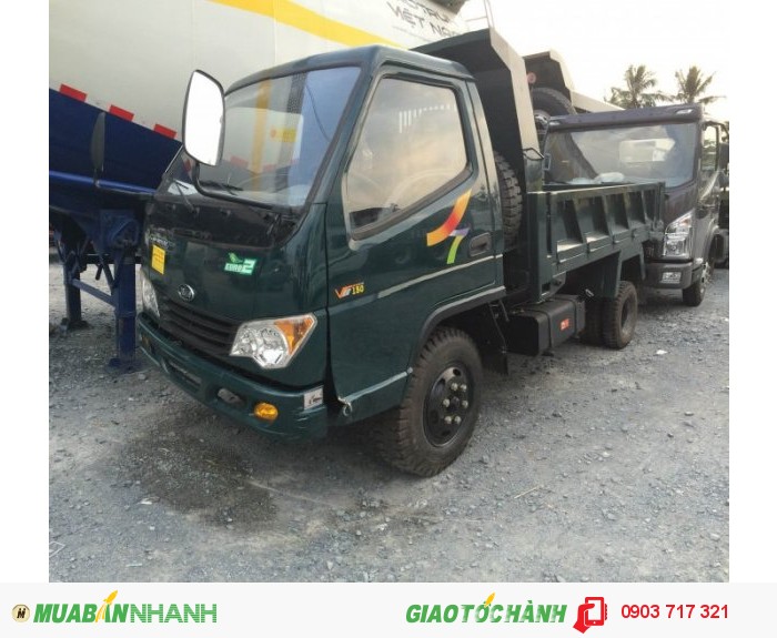 Giao xe ben Veam 1.5 tấn VB150 trong ngày giá tốt nhất khu vực