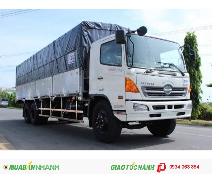 Hino FL 16 tấn 3 Chân Thùng Mui bạt dài 7.8M / 9.4M trả góp lãi suất thấp Giao Xe Toàn Quốc