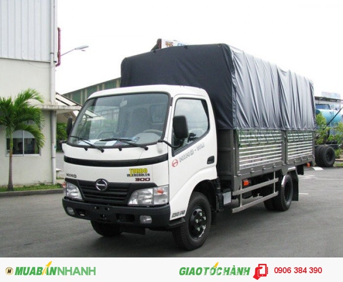 Đại lý bán Xe tải Hino 5t2 XZU730L thùng dài 5m7,Hino  thùng mui bạt