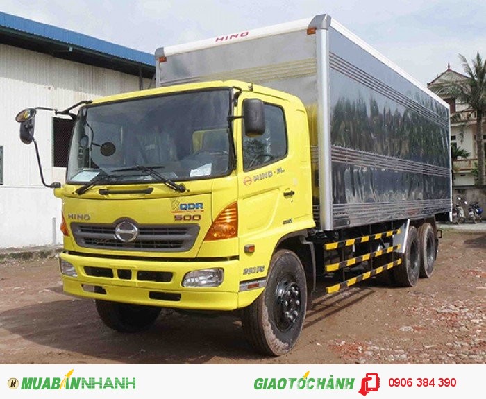 Bán Hino FL8JTSA 3 chân 7m7 thùng mui bạt trả góp, lãi suất thấp 2016