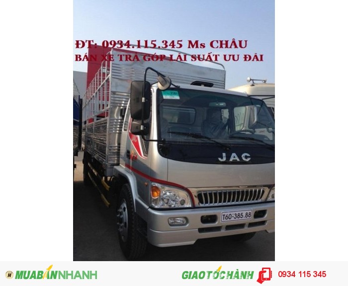 Địa chỉ bán xe tải jac 6.4 tấn/ 6T4/ 6 tấn 4/ 6t4/ 6 tấn 4 uy tính - đảm bảo chất lượng.
