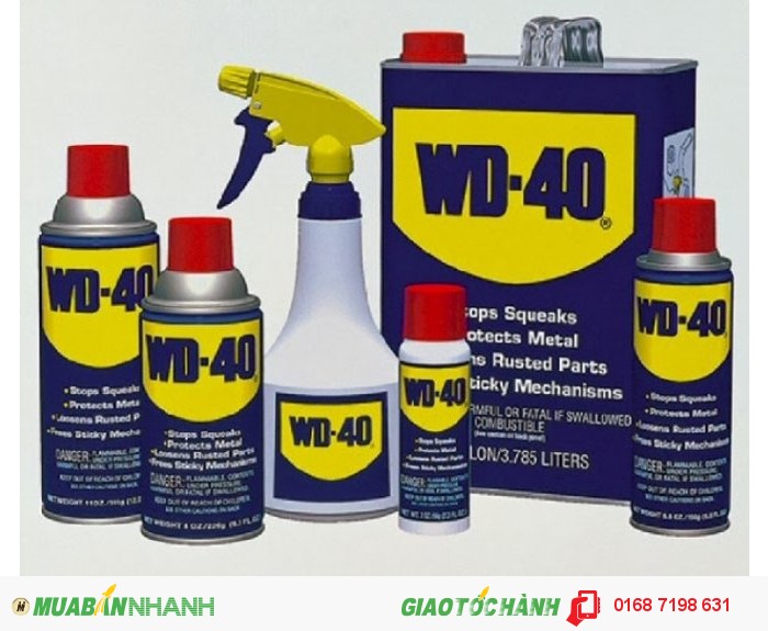 Chai xịt vệ sinh sên chống rỉ sét WD-40