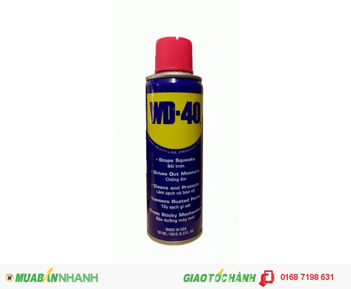 Chai xịt vệ sinh sên chống rỉ sét WD-40