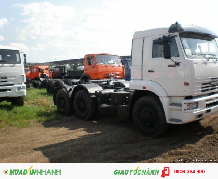 Công ty chuyên bán Xe đầu kéo Kamaz 6460 6x4 53 tấn công suất 360PS