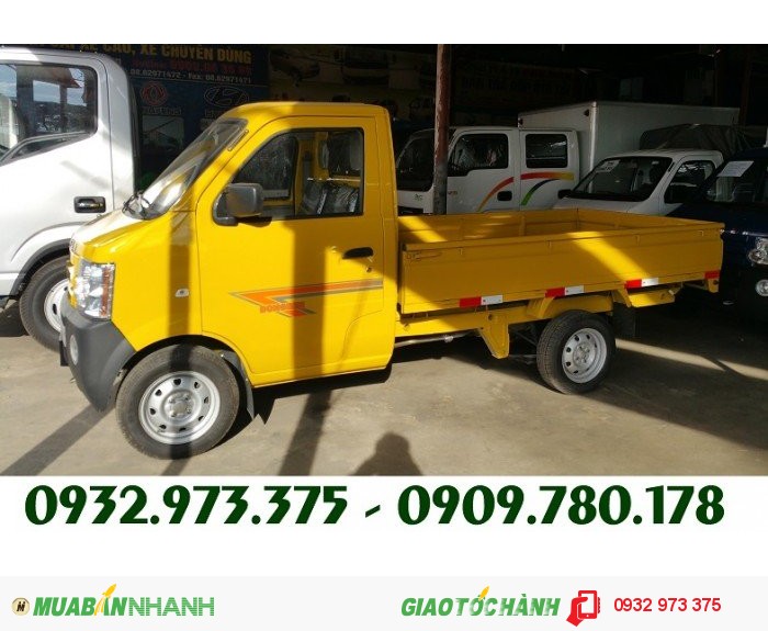 Bán xe tải nhỏ 870kg  thùng dài 2.5 mét Dongben 870kg  thùng mui bạt, thùng kín, thùng lửng trả góp