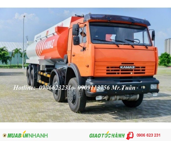 Xe bồn Kamaz 23m3 | Bán xe bồn xăng dầu Kamaz 23m3 &25m3