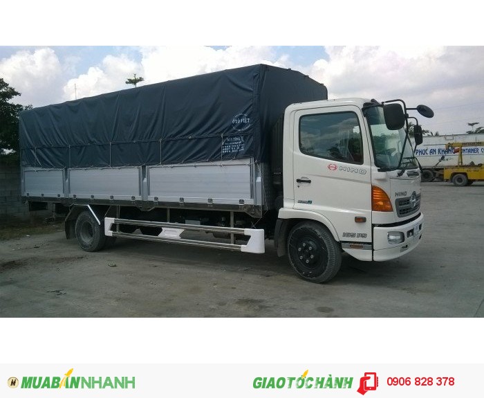 Xe HINO 6.4 Tấn thùng mui bạt thùng kín Trả Góp Lãi Suất Thấp