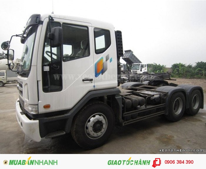 Bán xe đầu kéo Hàn Quốc Daewoo 2 cầu máy nhỏ 340PS V3TEF.