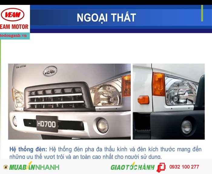 Bán con Hyundai New Mighty 7.1 tấn , thùng kín , bao giấy tờ