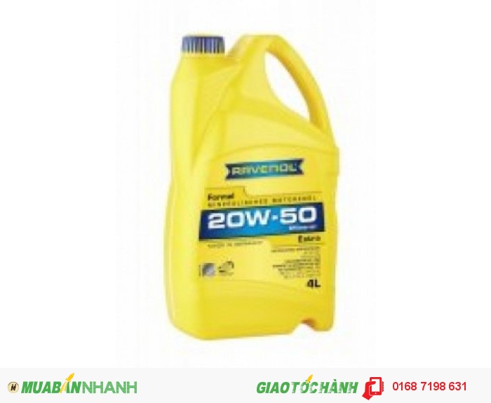 Ravenol Formel Extra Sae 20w-50 Cao Cấp Cho Xe Ô Tô