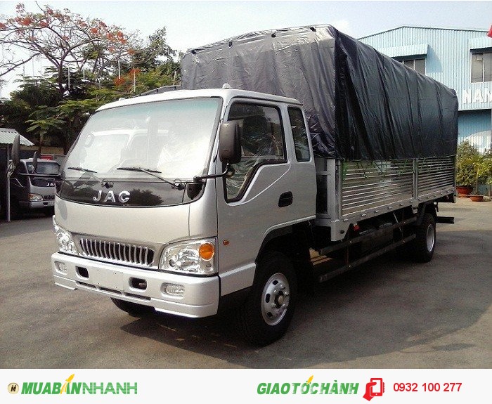 Đại lý bán xe tải jac 2t4 , xe tải jac 2.4 tấn , mẫu thùng mui bạt , hỗ trợ 80% giá tốt