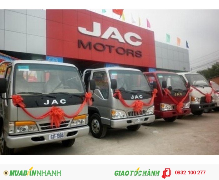 Đại lý bán xe tải jac 2.4 tấn , bao giấy tờ , hỗ trợ trả trước 20%