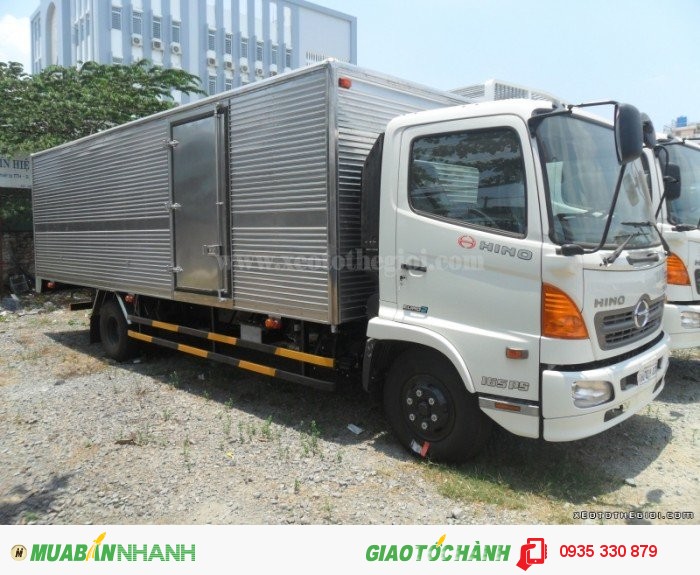 Xe HINO 6.4 Tấn thùng mui bạt thùng kín Trả Góp Lãi Suất Thấp