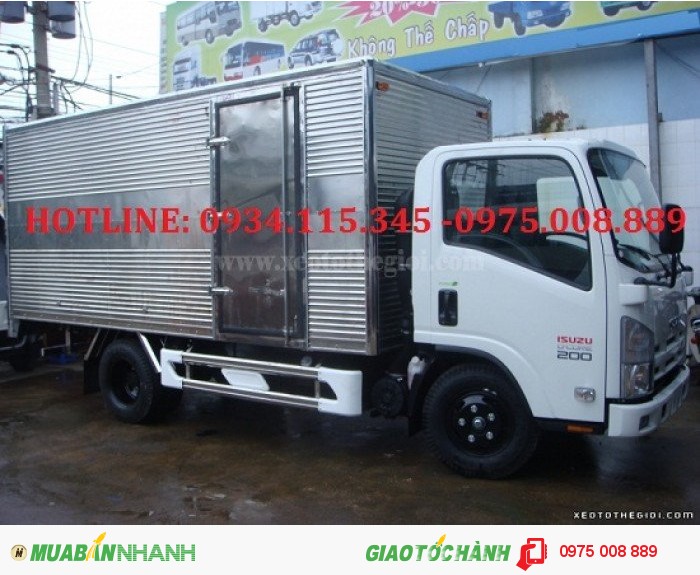 Xe tải isuzu 1t4( isuzu 1.4 tấn) isuzu 1.4T( isuzu 1 tấn 4) đóng sẵn thùng xe mới 100%