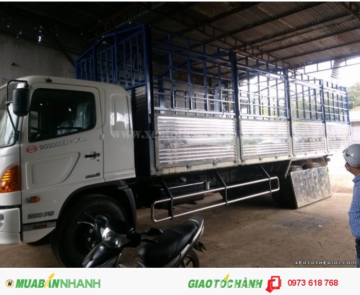 Xe tải Hino 3 chân FL8JTSA thùng mui bạt 16 Tâns