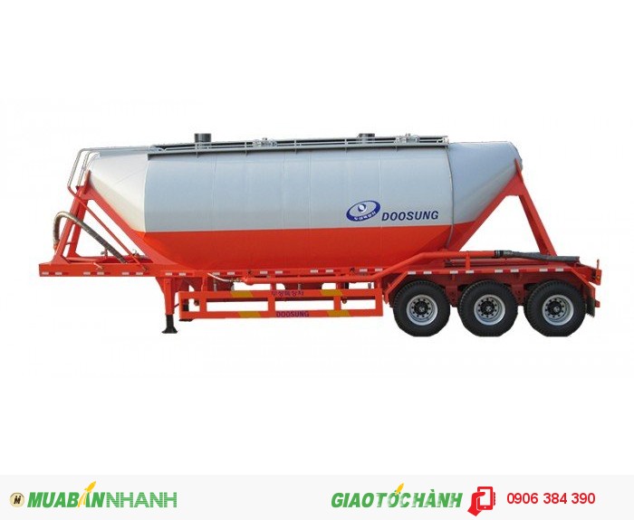 Bán Sơ mi rơ mooc xitec chở xi măng rời: 31 m3, 3 trục ,giao ngay