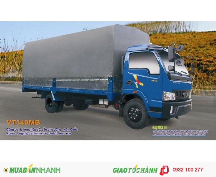 Đại lý bán xe tải veam 3 tấn 49,hỗ trợ vay vốn ngân hàng,giá cạnh tranh