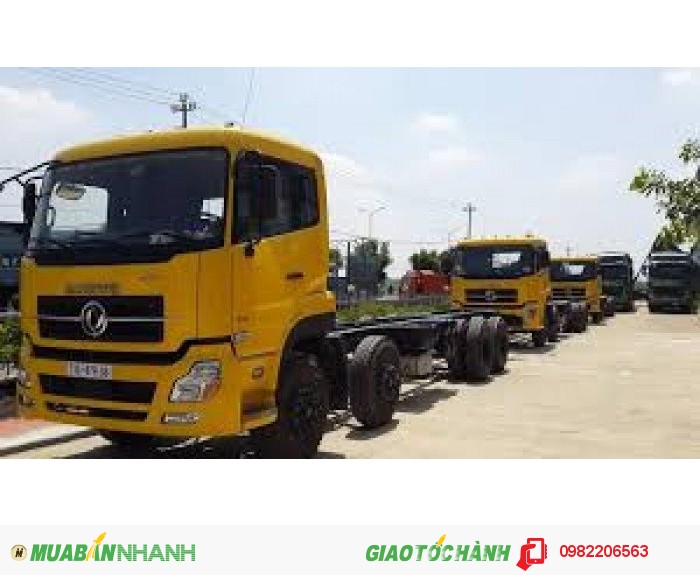 Xe tải Dongfeng L315 (8x4) màu vàng, trắng, mới 100%, nhập khẩu nguyên chiếc