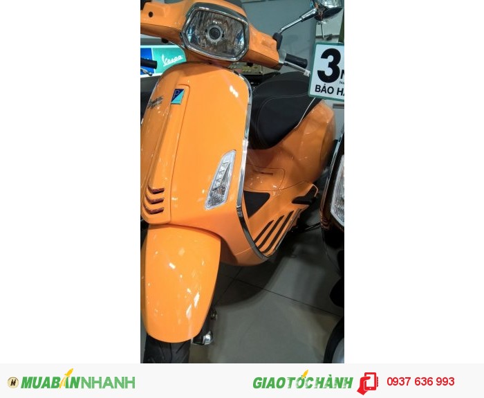 Vespa Sprint màu cam độc đáo tại Bình Dương