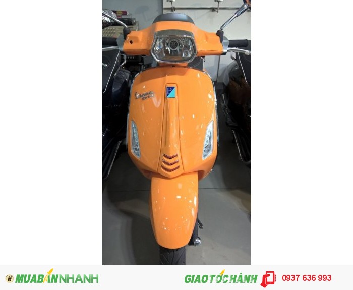 Vespa Sprint màu cam độc đáo tại Bình Dương